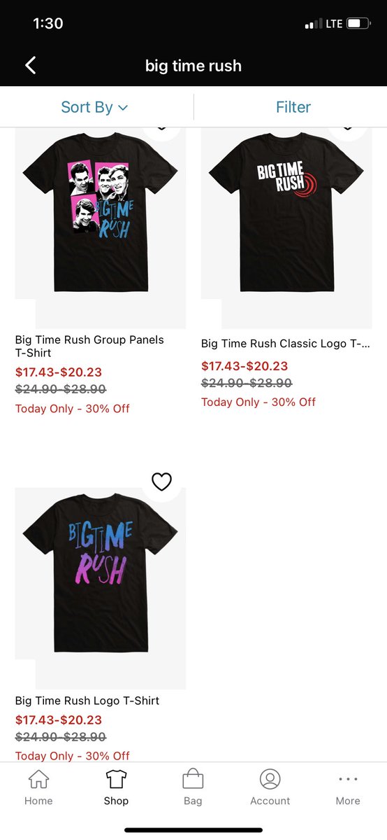 ilovebtr5ever's tweet photo. NEW BIG TIME RUSH SHIRTS AT HOT TOPIC!!🩶 https://t.co/lSNIYHBr1f