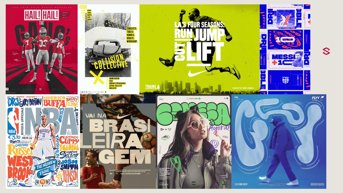 SesoHQ's tweet photo. Graphic Designers,   
  
Mondays Suck..     
     
So here is my morning inspiration board focusing on different ways to apply typography to a composition.
Consider weights, perspective, and groupings.

W}61 Enjoy! https://t.co/2LMX8Ix3r3
