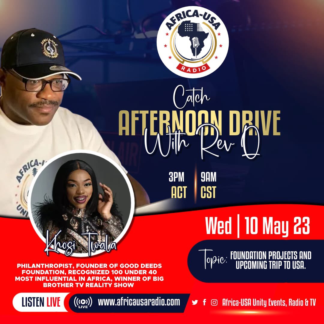 NeptuneBase's tweet photo. On Wednesday May 10, Khosi will be live with Rev O to discuss good deeds and her upcoming meeting in New York! This is going to be a very insightful one, prepare to listen to greatness 🔥

KHOSI X FITNESS AND HEALTH 
FOCUS ON KHOSI TWALA 
#KhosiTwala https://t.co/b1HIBgSM9J