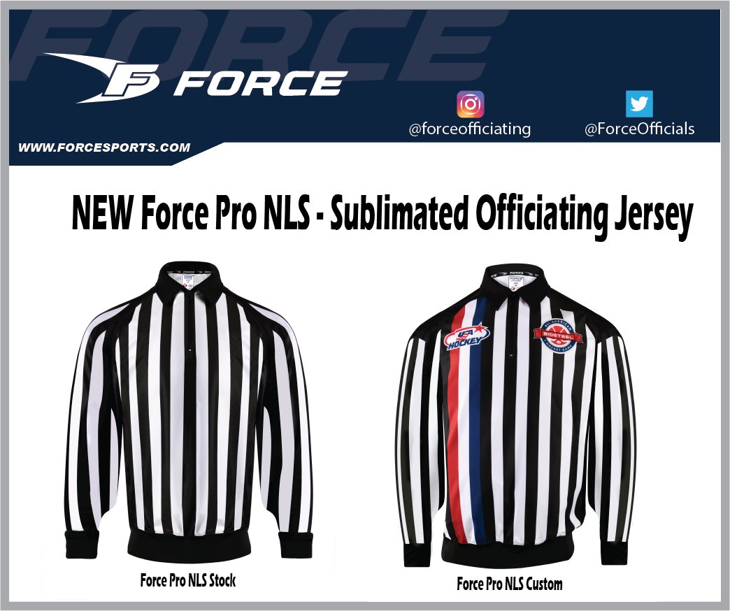 ForceOfficials's tweet image. New for 2023
Force Pro NL Officiating jersey.
Stock or Customizable!