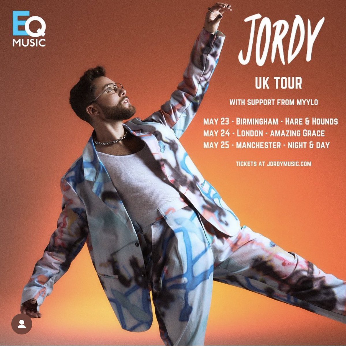 HI UK COME TO MY SHOWS 🥲

jordymusic.com for tickets!!!
