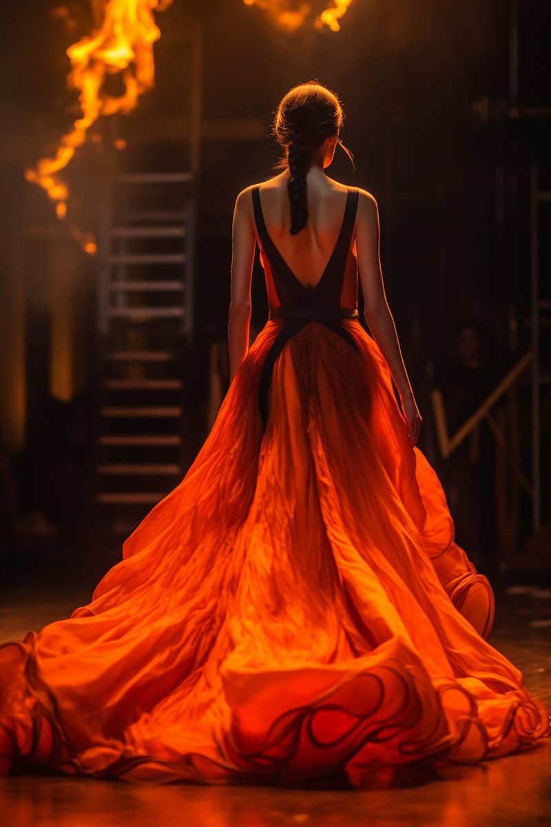 AriadneFashAI's tweet photo. It's Monday! Let's keep the 🔥going that we lit up last night, here's more from our collection in flame #FireForYou #Fiery #AiFashion #AiArtCommunity https://t.co/8ia4wjg1Pu