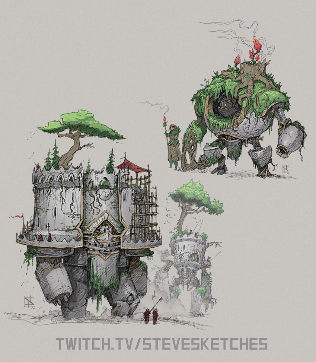 The trees give new life to the machines, and allow the magisters to tame them with their songs.