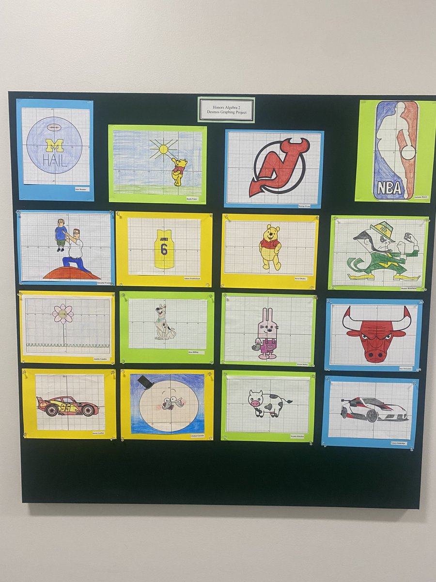 TinoraMath's tweet photo. Honors Algebra 2 desmos graphing projects! https://t.co/6Vjo4x96mM