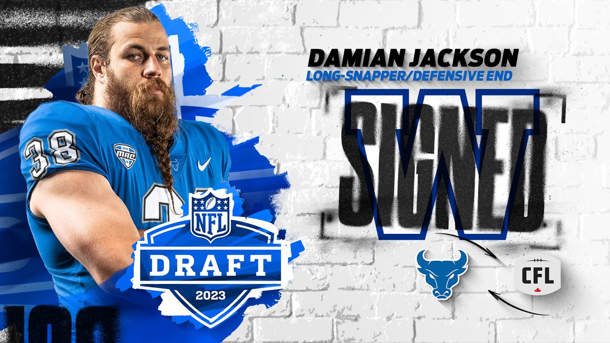 UB Football (@ubfootball) on Twitter photo Headed to the CFL! 🇨🇦
Congratulations on signing with the <a href="/Wpg_BlueBombers/">Winnipeg Blue Bombers</a> Damian!
ForeverABull l <a href="/Djackson_38/">damian jackson</a> Headed to the CFL! 🇨🇦
Congratulations on signing with the <a href="/Wpg_BlueBombers/">Winnipeg Blue Bombers</a> Damian!
ForeverABull l <a href="/Djackson_38/">damian jackson</a>