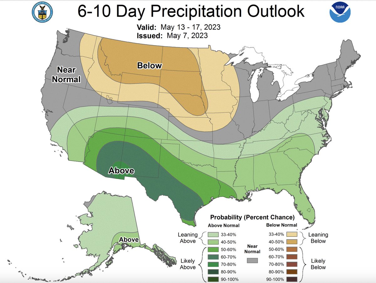 granttosterudwx's tweet photo. This you love to see for New Mexico! Our pattern should turn more active as early as late this week with rain and storm chances returning. @krqe #NMwx https://t.co/tdAInXmT7J