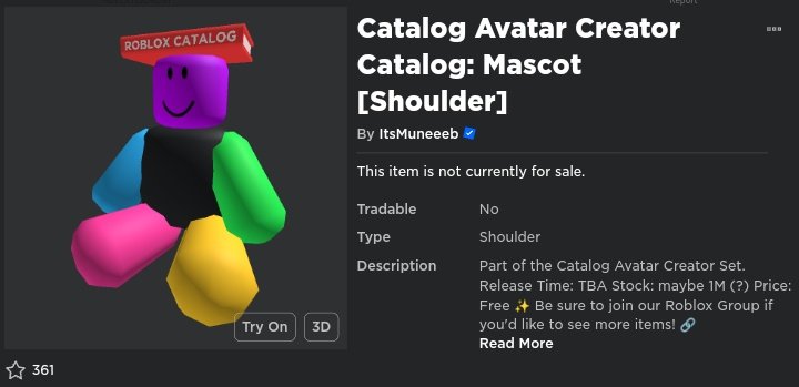 HOW TO GET THE CATALOG AVATAR CREATOR: MASCOT BADGE IN CATALOG AVATAR  CREATOR