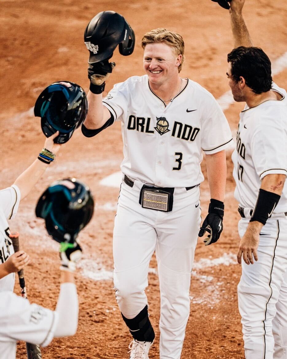 Lex and Cam have been named to the <a href="/American_BSB/">American Baseball</a> Weekly Honor Roll!⚔️

<a href="/LBoedicker/">Lex Boedicker</a> had 3 HR, tying a program single-game record Tuesday, with 7 RBI and a 1.067 slugging % on the week!

<a href="/camleiter/">camleiter</a> threw 11 strikeouts and allowed only 2 hits in his 5 innings against Tulane Sunday!