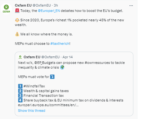 acv_csc_europe's tweet photo. ⚠️Key debate and vote this week at the @Europarl_EN #plenary on #ownressources, #WindfallTaxes, #WealthTaxes, #FTT, ... - follow LIVE and #votewatch👇https://t.co/KBEtY6dHm4 https://t.co/aRvsG06n3i