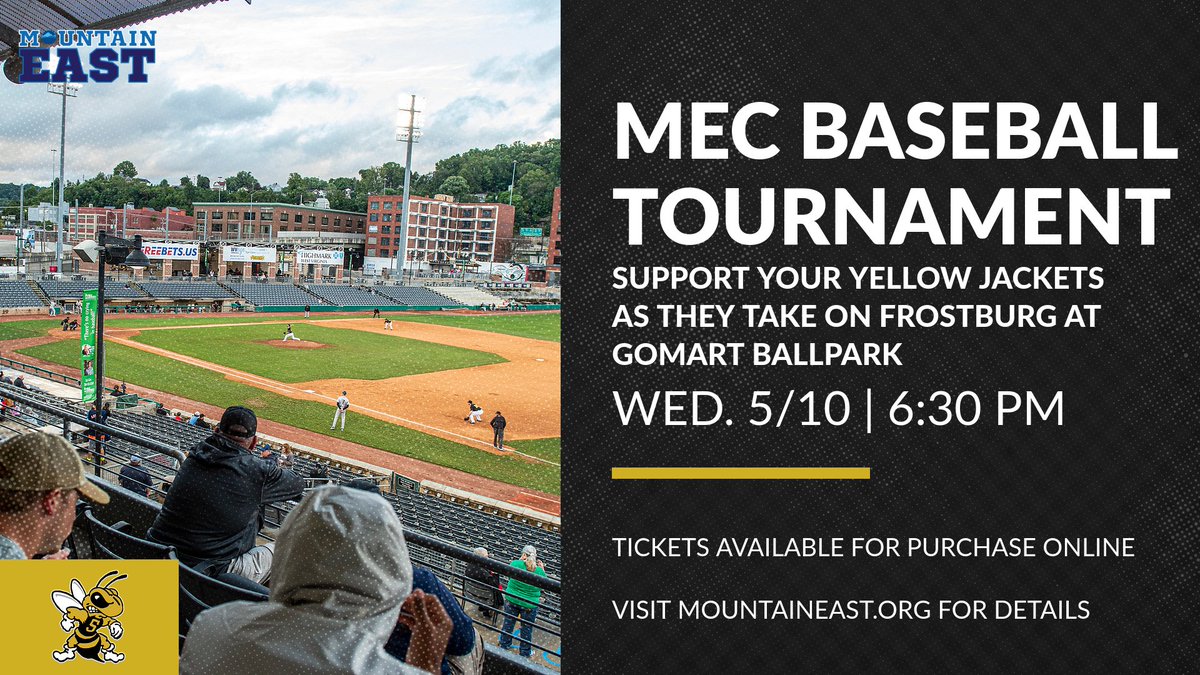 wvsuathletics's tweet photo. ⚾ vs. Frostburg St.
🏆 MEC Baseball Tournament
📅 May 10, 2023
⏰ 6:30 PM
📍 Charleston, WV
🏟 GoMart Ballpark
🎟 https://t.co/H929mafyAd
📰 https://t.co/C3mSuQy8Z6 https://t.co/hHPRTtqgOg