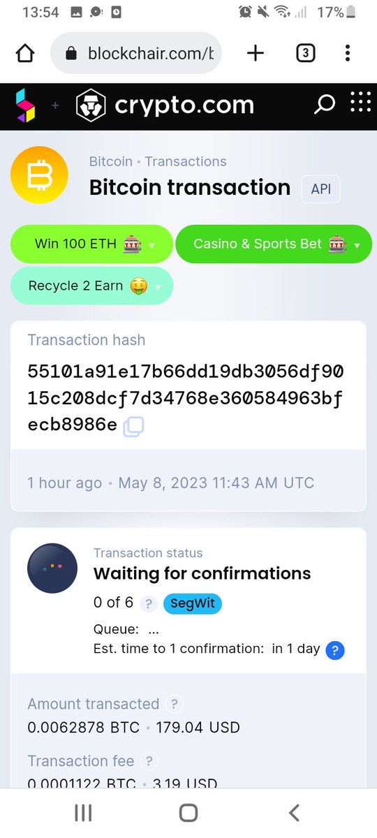 Pazzer3's tweet image. What on earth is going on #btc #crypto #defi 30hrs for 1 confirmation can't be right