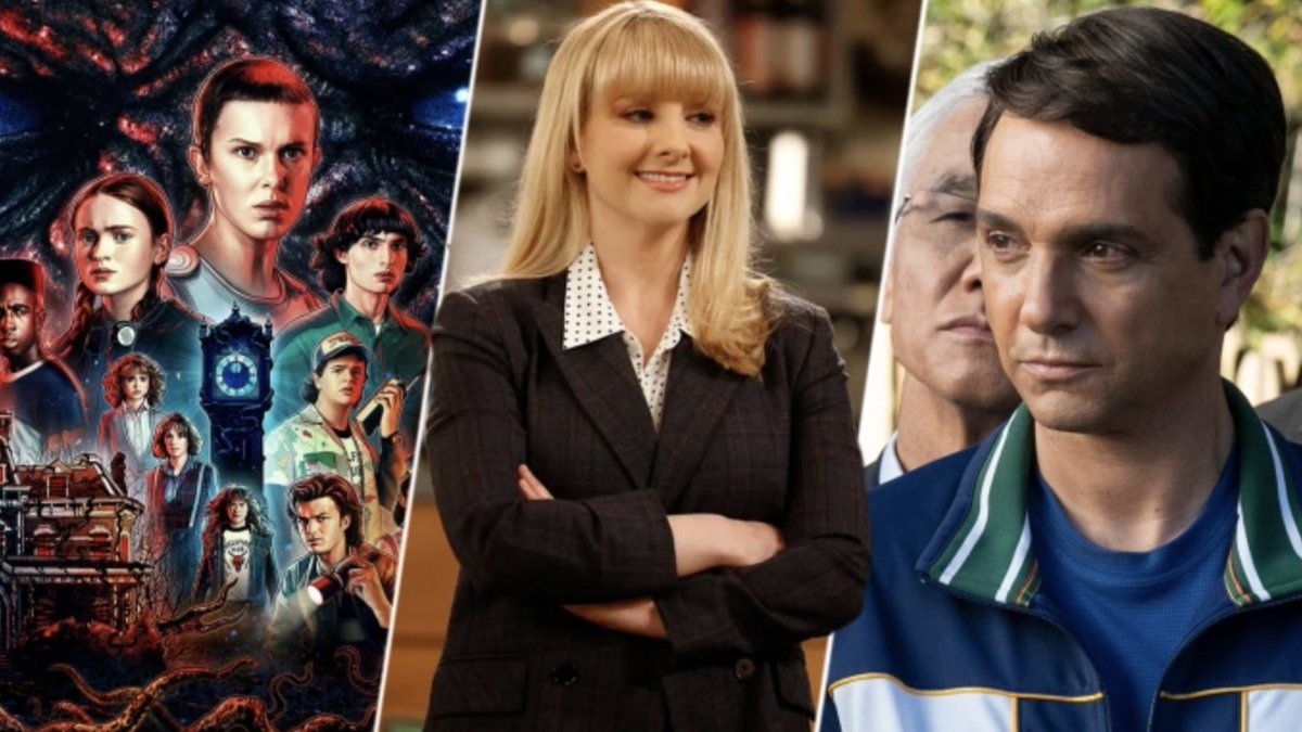 DEADLINE's tweet photo. TV Shows Affected By The WGA Strike: ‘Severance’, ‘Evil’, ‘Stranger Things’, ‘GoT’ Spinoff ‘The Hedge Knight, ‘Night Court’, ‘Cobra Kai’, More https://t.co/JA6bl1ufOq https://t.co/eaEvE8t7Vo