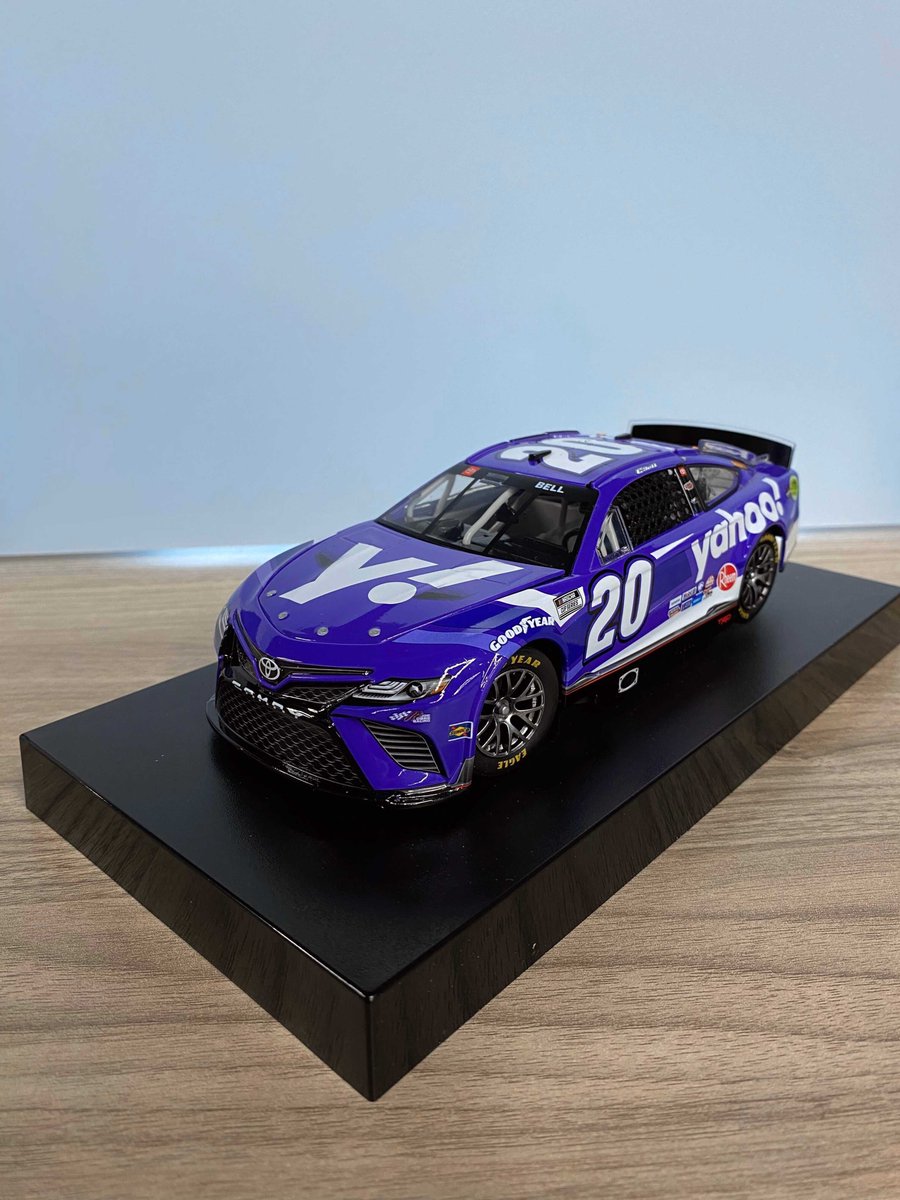 exit10agency's tweet image. Nothing compares to the thrill of seeing a design come to life! We recently got a hold of the official diecasts of the 2022 Yahoo liveries we designed: Christopher Bell’s #20 NASCAR Cup Series car, and Kyle Busch’s race-winning #51 NASCAR Craftsman Truck Series truck from Sonoma!