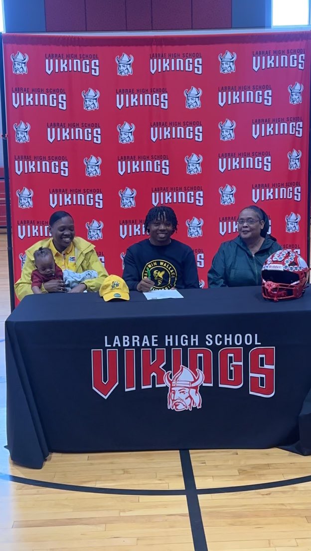 Thank you for my friends and teammates for all the great memories I had. Thank you for my family for always pushing me in everything. I'm glad to say i'm continuing my football and track career at Baldwin Wallace university 🐝🟤🟡 #Committed