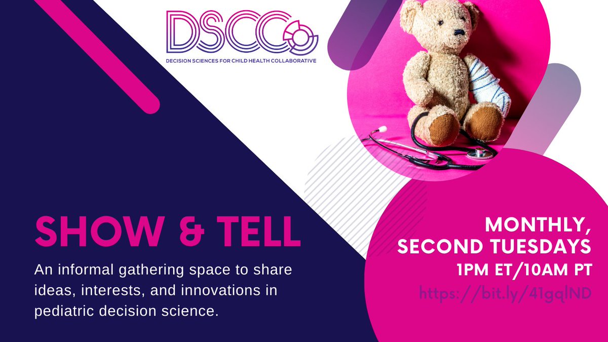 Join us on Tuesday, May 9th for our first Show & Tell! This is an informal way to share something that you’re excited about (e.g., a paper, data set, outrageous social media post, or person) with a group of like-minded researchers. harvard.zoom.us/j/98218166932?…  
#MDMTwitter