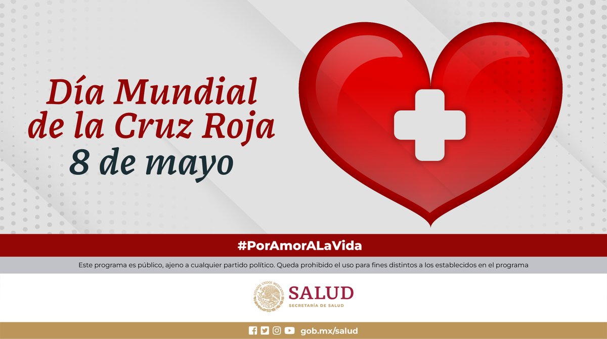 8 de mayo I #DíaMundialDeLaCruzRoja 🚑

El día reconoce la labor de la Cruz Roja en beneficio de las y los ciudadanos de todo el mundo.

#PorAmorALaVida