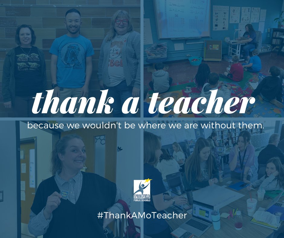 officialSPS's tweet photo. Every day, more than 1,800 #TeamSPS teachers grab their lunch boxes, put on their badges and do whatever it takes. 💪

Join SPS in celebrating Missouri Teacher Appreciation Week.

RT to #ThankaMOTeacher https://t.co/ABfkA7im3S