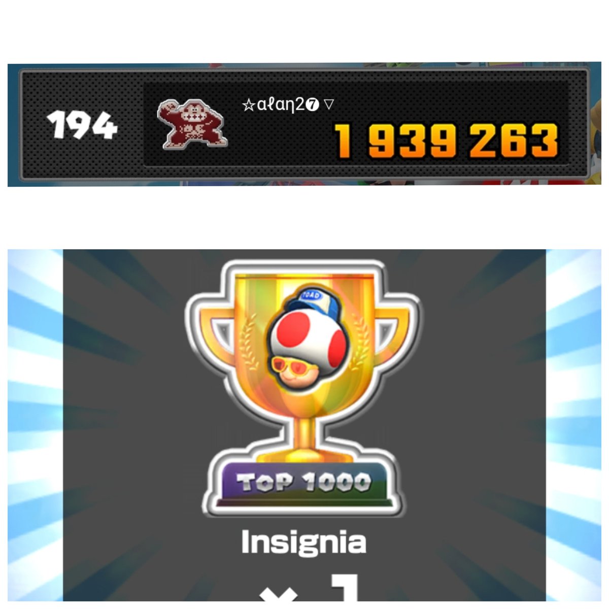Pxndithx27's tweet photo. Contento de haber entrado al top 1000 😘👌 https://t.co/a9I0BvZAS2