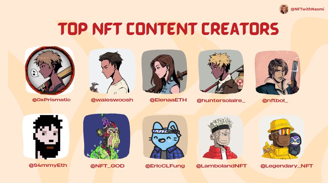 NFTwithNaomi's tweet photo. Chơi #NFT ngoài bộ tools xịn, bạn cũng nên built cho mình một list các alpha KOLs, master content creator "có tâm và có tầm" để mở mang thêm nhiều kiến thức, insight trong ngành. 

🧵dưới đây là list các NFT/web3 "master thread" mà dân chơi NFT ko nên bỏ qua: https://t.co/Ief8vGm0by