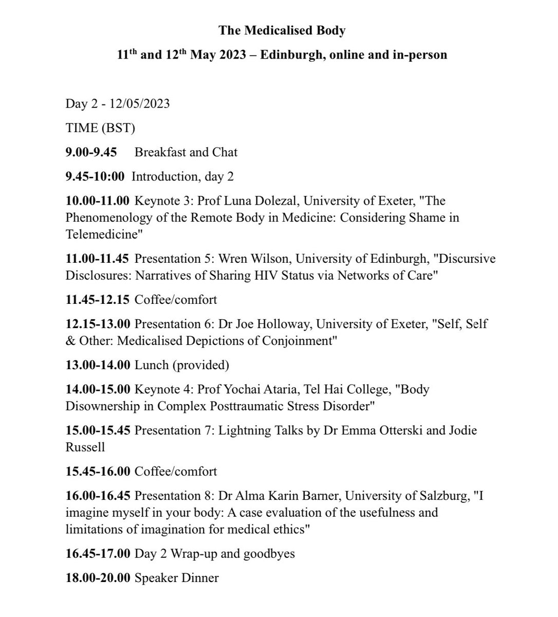 Edinburgh Philosophy and Phenomenology Group tweet media