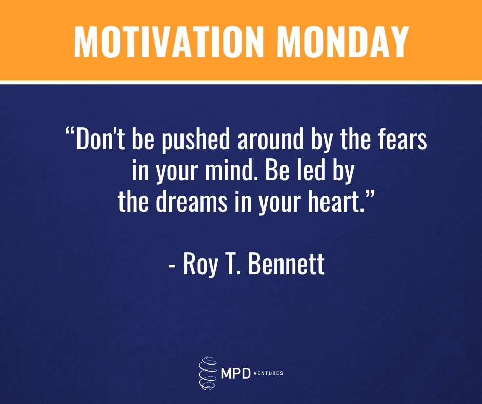 Kick off your week with some positive inspiration...
#mondaymotivation #marketing #mpdventures #inspiration
