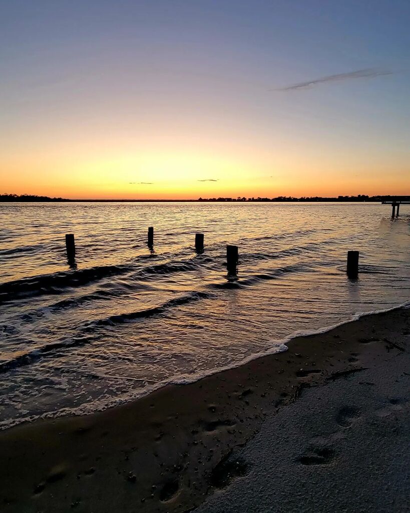 There's something magical about watching the sun disappear into the horizon. It's the perfect ending to a beautiful day at the beach. 🌅✨#VisitTybee 📸 [@holden1331] . . . #TybeeVibes #SunsetChaser #IslandLife