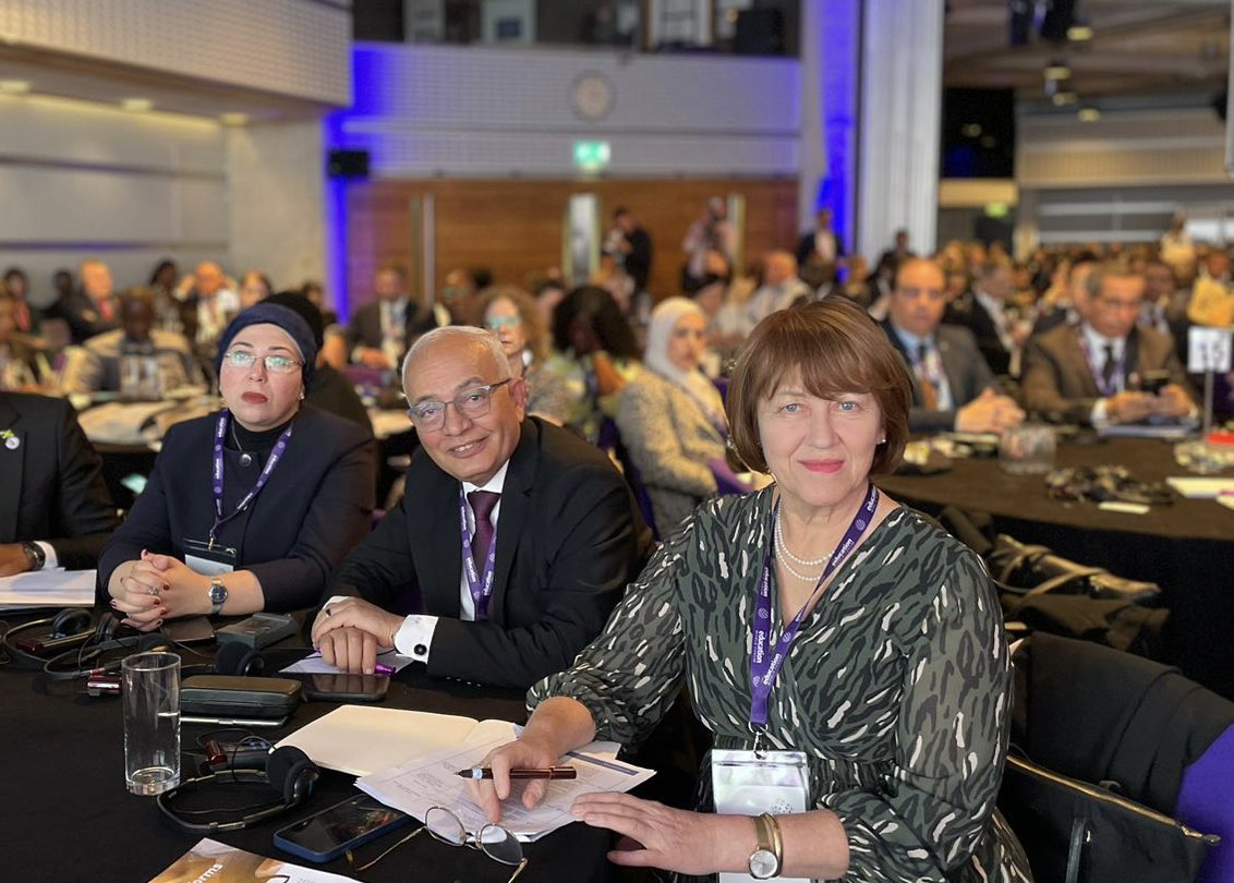 Delighted to be here in London at the opening of the Education World Forum with HE Dr Reda Hegazy, Minister of Education and Technical Education, discussing the experience of Ministers from around the world on developing resilience in education people, institutions and systems.