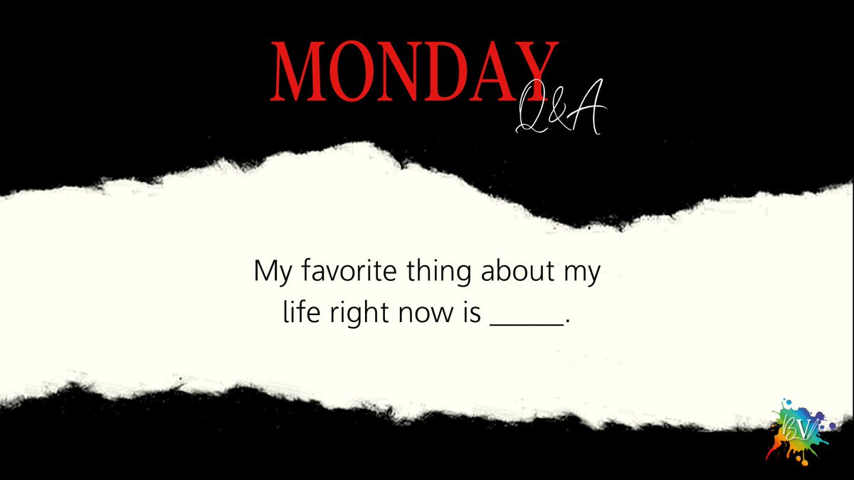 Good Morning, Book Nerds!

My favorite thing about my life right now is _____.

Comment below and fill in the blank.

#MondayQandA #BrighamVaughn #LGBTQAuthor #AuthorLife #GetToKnowMe #AuthorQandA #MMRomance #LGBTQRomance #AuthorInterview #AskAnything