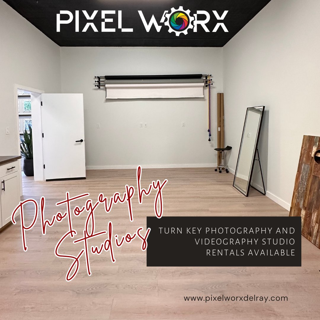 Did you know Pixel Worx has turn key #photography and #videography studio space available? All the flexibility and convenience of a #professionalstudio without the burden of purchasing your own equipment! Need help?  Our professional team is available to assist.
Contact us today.