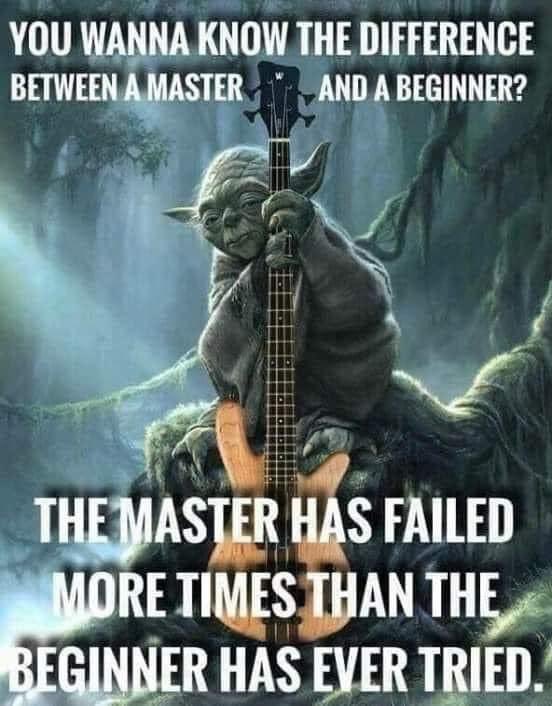 Keep pushing. Keep trying. Keep growing.
