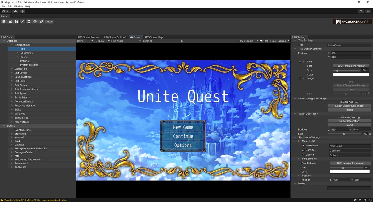rev2nym's tweet image. RPG Maker Unite 買いました。
#RPGMakerUnite #RPGMaker #RPGツクール