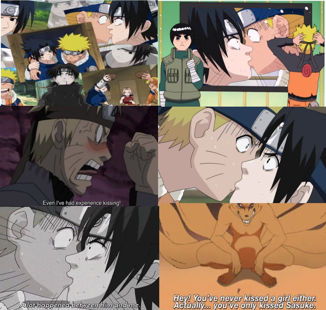 love how the naruto series never lets us forget that sasuke and naruto have  kissed and keep reminding us about it at every opportunity they get, image size:1124x1067