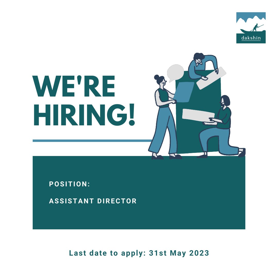 dakshin_seas's tweet photo. If you would like to be a part of the organisational growth journey of a leading conservation NGO, we have an #opportunity for you! We are looking for a highly organised person with a flair for multi-tasking for the position of #AssistantDirector!

#Apply: https://t.co/MgcT3cGtIw https://t.co/1n2TRIYT5h