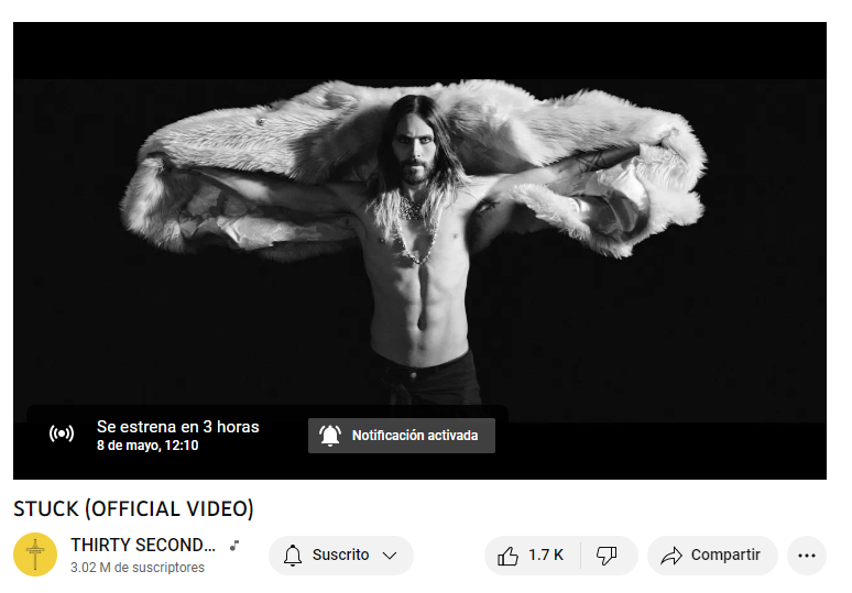 Echelon_Peru's tweet photo. ES HOY .. ES HOY !!! @30SECONDSTOMARS 
#STUCK 
https://t.co/L4iLS1twk3 https://t.co/RCYOnDuTMG