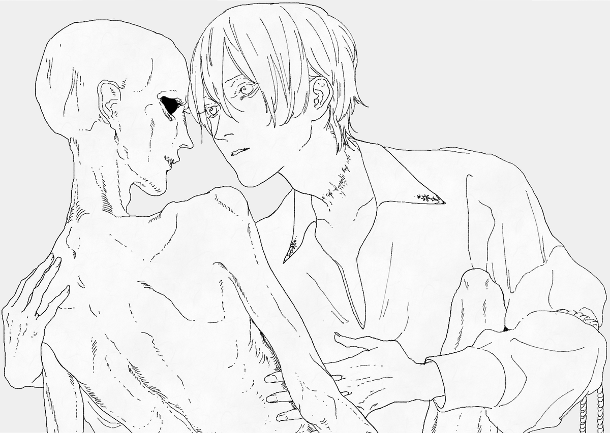 創作設定 ミイラと青年
 #ミイラと青年
 #創作BL 