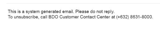 spotcel's tweet photo. .@BDOPhil I suggest you add an unsubscribe button to your marketing emails. @PrivacyPH https://t.co/1VCtDhQLRc
