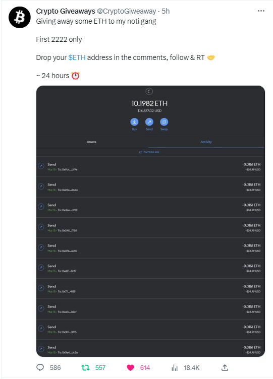 FireR666's tweet photo. @CryptoGiweaway 0xccbc2c253c333fde992ca6605528a41317f70858 https://t.co/QdKWcKyvAX