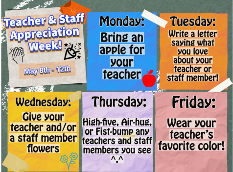 DarwinESchool's tweet photo. Teacher Appreciation Week is one of our favorite weeks because we get to honor our Excellent Educators in a fun way each day! 🍎 🍏 🍎 🍏 🍎 https://t.co/wFjRAJ1wqe