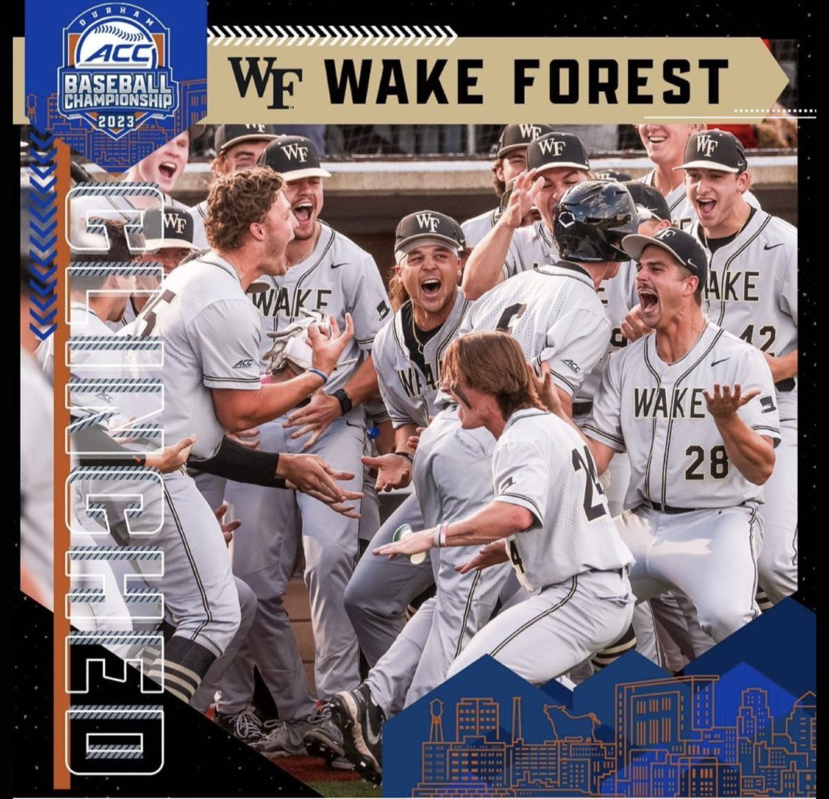 CFAPeaceHaven's tweet photo. Congratulations to the Deacs!! ⚾🎩 @wakebaseball 

#accchampions #wfu #deacs https://t.co/w5rro5RCEx