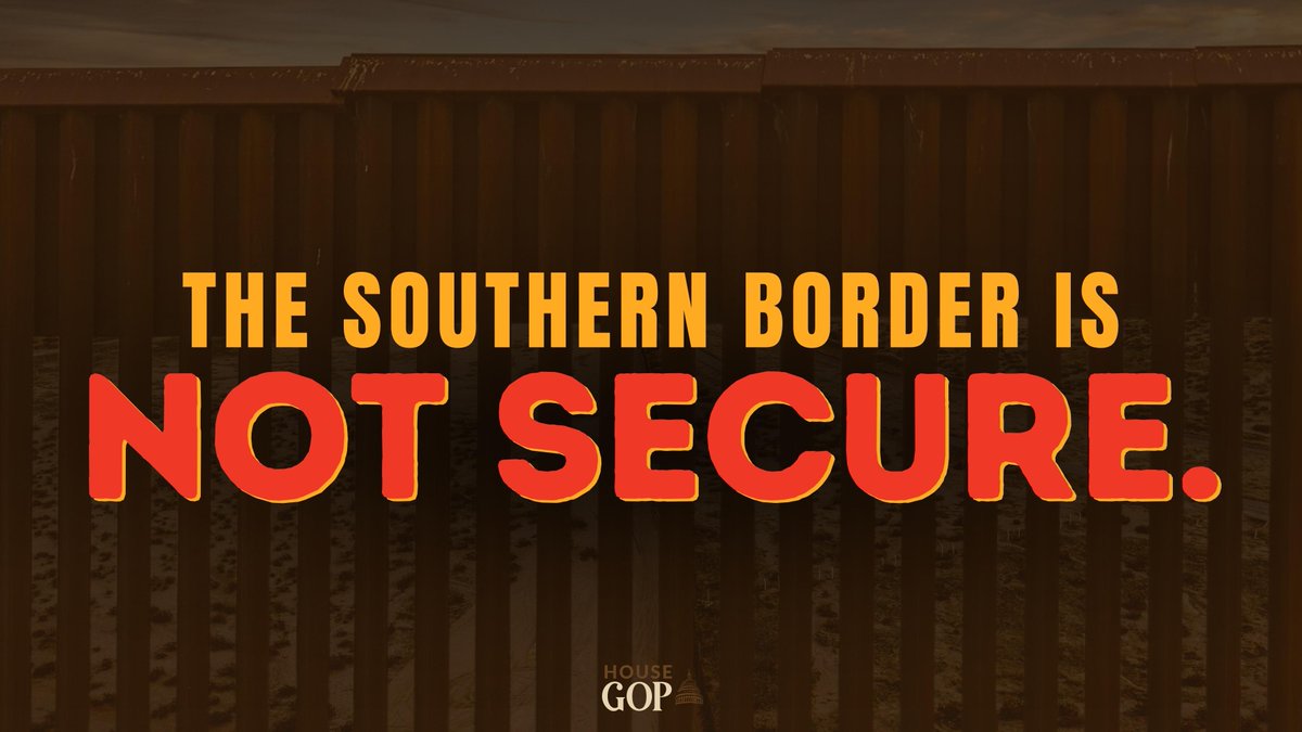 SpeakerJohnson's tweet photo. As a result of the Biden Administration's open border policies, our nation is at unprecedented risk.

We MUST act to keep America safe.

This week, @HouseGOP will bring H.R. 2, the Secure the Border Act of 2023, to the Floor to do just that. https://t.co/04DyI3wpML