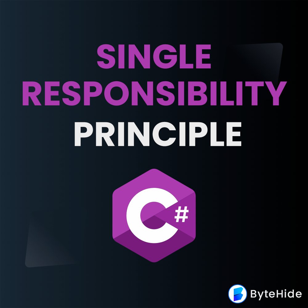 byte_hide's tweet image. 1/6🧵: Do you know about the 𝗦𝗶𝗻𝗴𝗹𝗲 𝗥𝗲𝘀𝗽𝗼𝗻𝘀𝗶𝗯𝗶𝗹𝗶𝘁𝘆 𝗣𝗿𝗶𝗻𝗰𝗶𝗽𝗹𝗲 (𝗦𝗥𝗣) 𝗶𝗻 𝗖#? 🤔 Let&apos;s dive into this important concept! 🚀 #CSharp #SRP #Dotnet