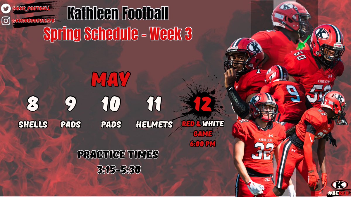 CoachSpeights1's tweet photo. Spring Ball Week 3! @KHS_Football
#BeRED #RedDevilWay https://t.co/DorBVYMhaO