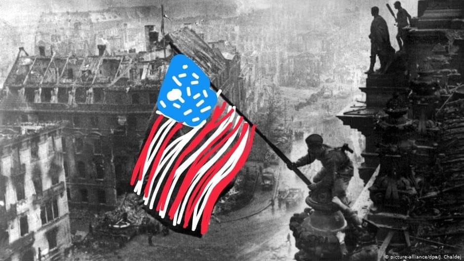 Many thanks to our American friends for liberating us from Putinism! 
#8mai