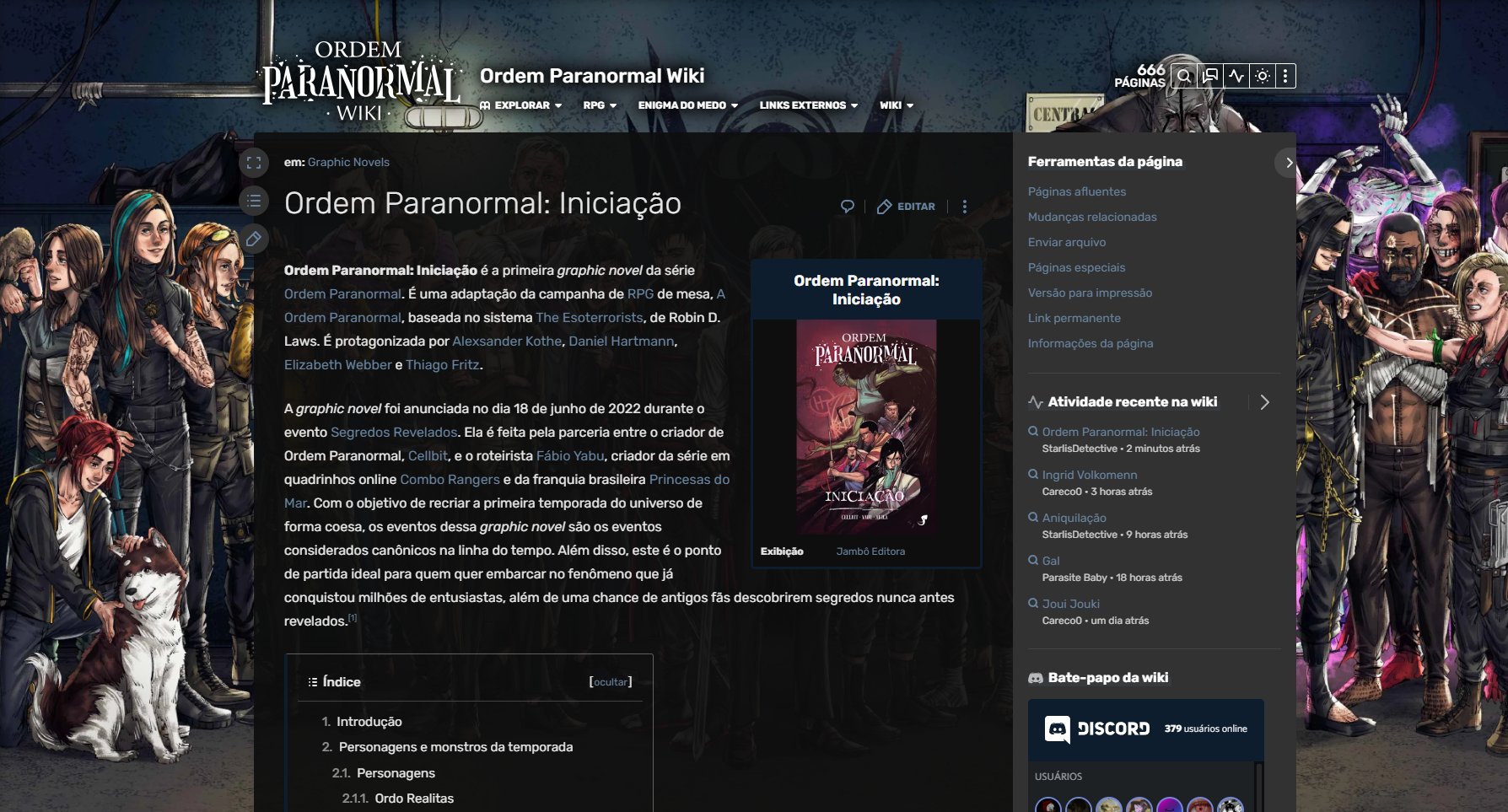 Locais, Ordem Paranormal Wiki