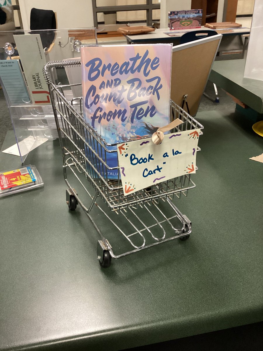 literarymatch's tweet photo. @melissacorey Here she is, the humidity over the summers is hard on her. #librarydisplay #punny https://t.co/cIQdXgMCgC