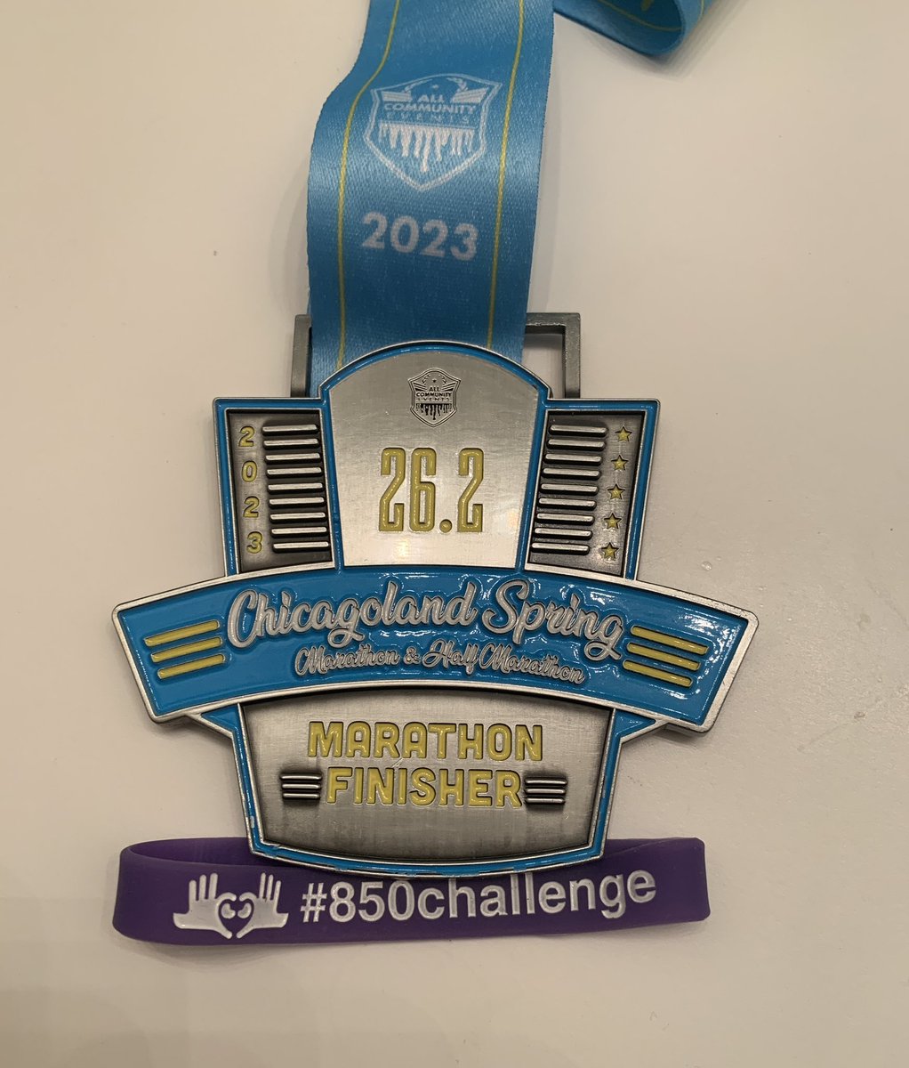 26.2 miles added for the #850challenge- raising awareness of the 850 million people living with kidney disease worldwide!