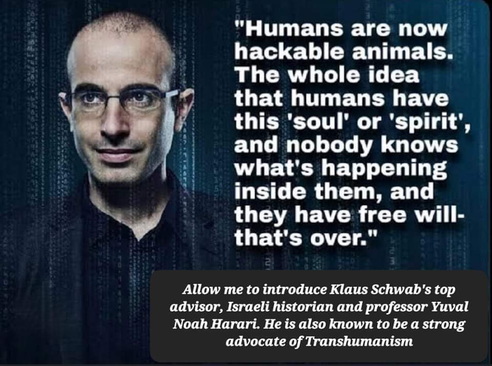 JoeyTemper's tweet photo. @harari_yuval @adamconover Another @wef puppet spreading propaganda and misinformation for the World Economic Forum agenda
#stopthewef #stopglobalisation #stopklausschwab https://t.co/XlSMcwXZ5x