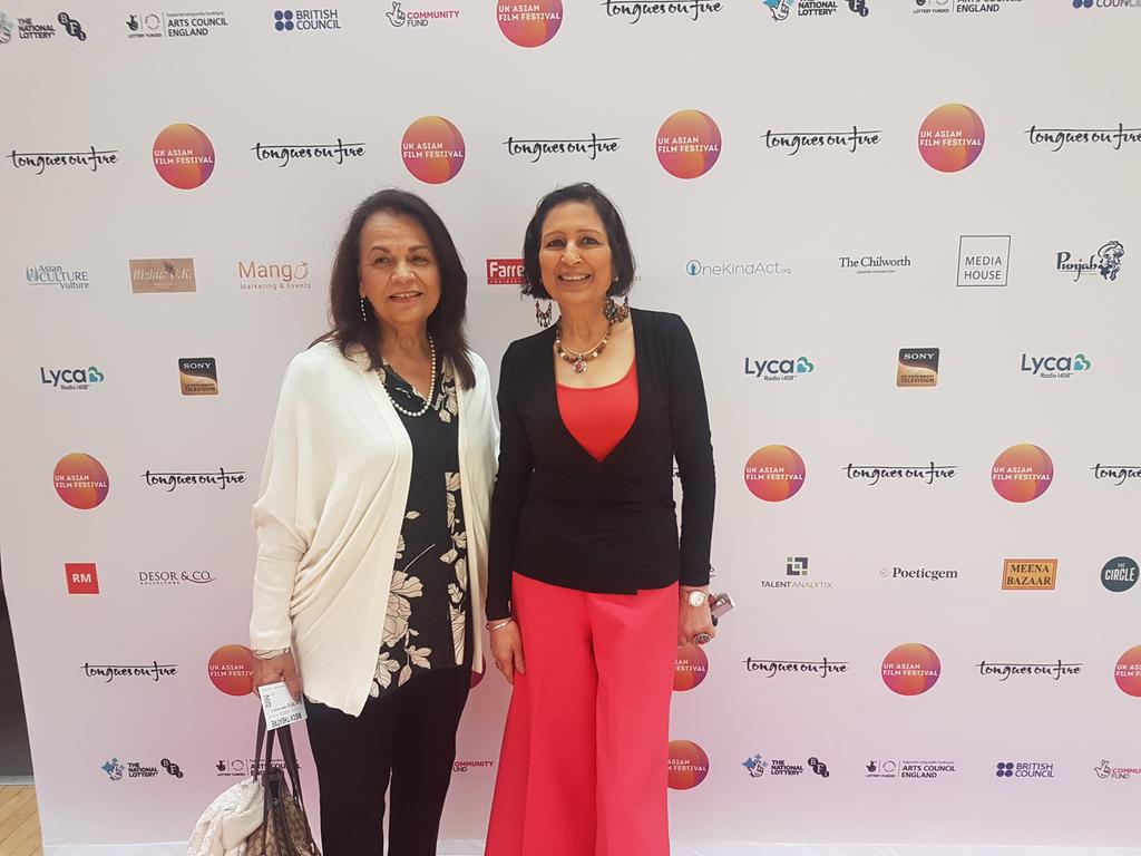 The dream team reunited co founders @ukasianfilmfest #HarvinderNath& #PushpinderChowdhry present #Festivaldirector #SilverJubilee #congratulations