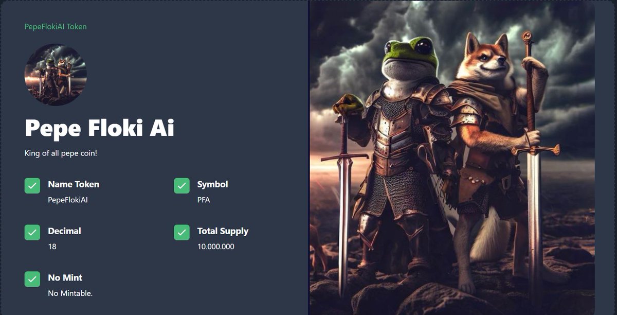 Pepe Floki Ai is a new project that combines the best features of two successful tokens: PEPE and FLOKI.