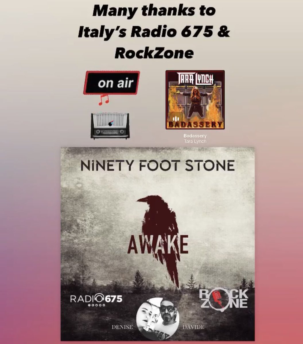 taralynchrocks's tweet photo. Many thanks to Italyโs @Radio675Cecina for broadcasting โBadasseryโ ๐ป
#taralynch #badassery #newsingle #metal #heavymetal #shredguitar #tour #band #womenwhorock #guitara #evilenough #guitar #guitarplayer #guitarist #music #femalefrontedmetal #metalmusic #metalband #rock #musicvideo #femalemetalsinger #hardrock #youtube #Spotify #Amazonmusic #applemusic #radio #italy